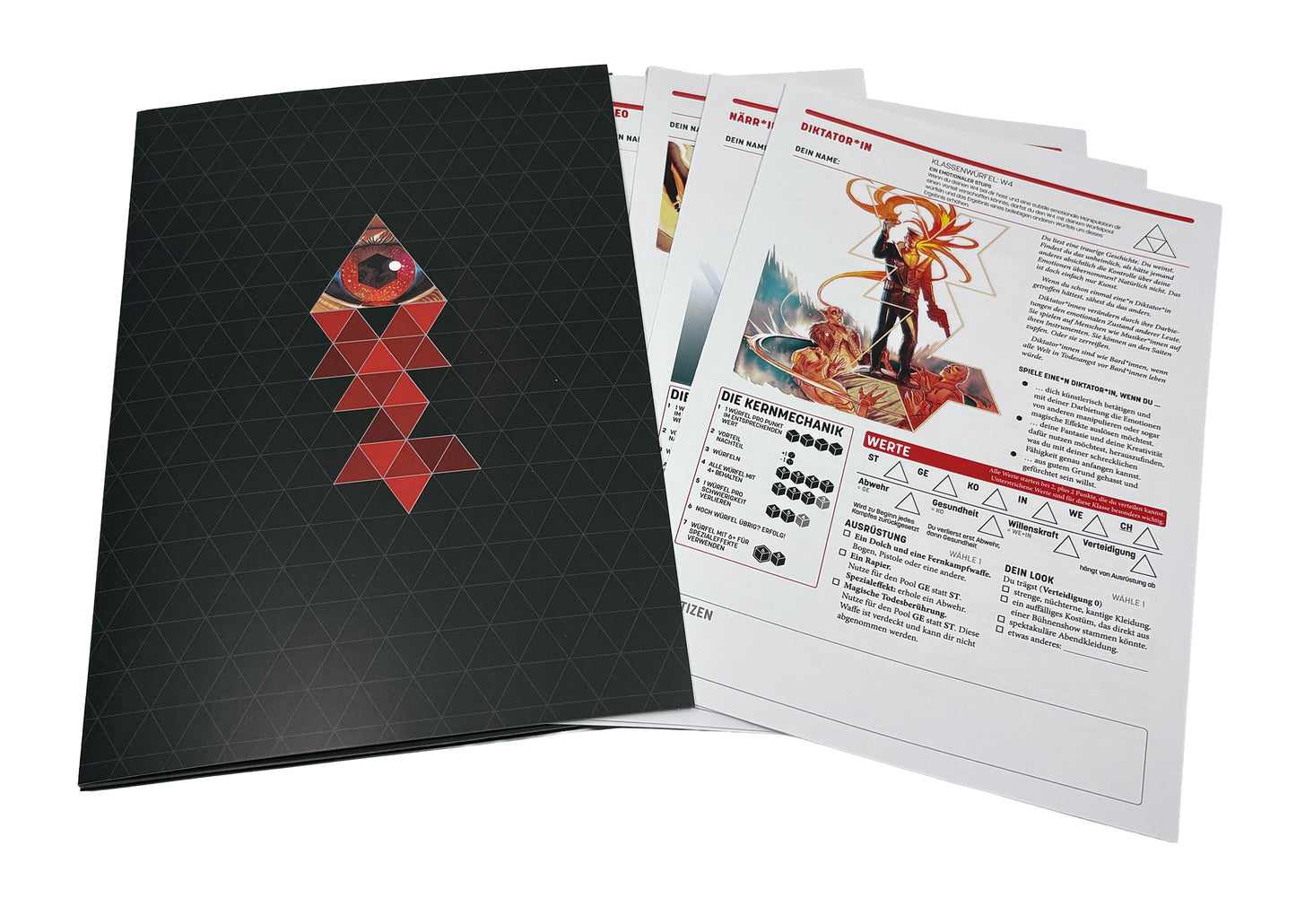 DIE: Charakterbogenset